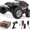 1:14 Scale Big RC Car, caivun RC Cars 4WD Off Road Hobby Trucks 40+ KM/H High Speed Remote Control Car with Two 1500mAh Batteries, 2.4GHz All Terrain Toy Vehicle Crawler Gift for Adults Teens Boys