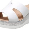 Jeossy Women's Sandals Platform Peep Toe Wedge High Heel Slip On Shoes