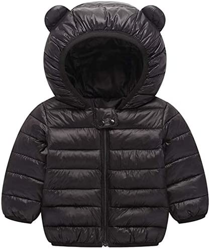 Baby Boys Girls Winter Coats Hoods Light Puffer Down Jacket Outwear
