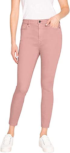 Buffalo Women's High Rise Soft Stretch Ankle Pant (French Pink, 4/27)