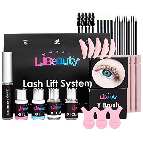 Libeauty Fast Lash Lift Kit, Eyelash Lift Kit, Brow Lamination Kit, DIY Lash Perm At Home, Eyelash Perm With Strong Glue For 6 Weeks