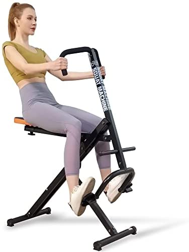 PS Squat Exercise Row Machine, Rower-Ride Exercise core Trainer Cardio Training Fitness Strength Equipment for Home Gym Total Body Workout&Row Rid Assist Trainer