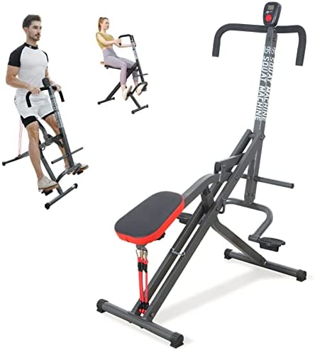 Ps Row Squat Rider Machine for Legs and Glutes Shaping Squat Assist Trainer & Ab Squat Crunch pro(Silver Grey)