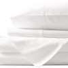 Pure 1000 Thread Count Sheets, Queen Sheets Cotton, Smooth Luxury Sheets Set (4Pc), High Thread Count Sheets vs Egyptian Cotton Sheets, 15" Elasticized Deep Pocket - White Hotel Sheets