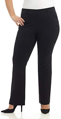 Rekucci Curvy Woman Ease into Comfort Barely Bootcut Plus Size Pant