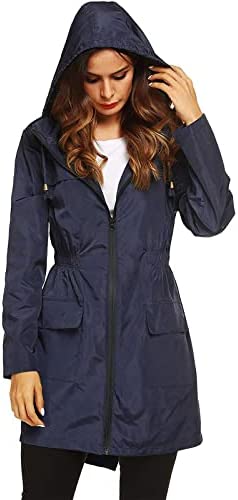 Century Star Rain Jackets for Women Waterproof Lightweight Windbreaker Jacket Womens Rain Coats with Hood Packable