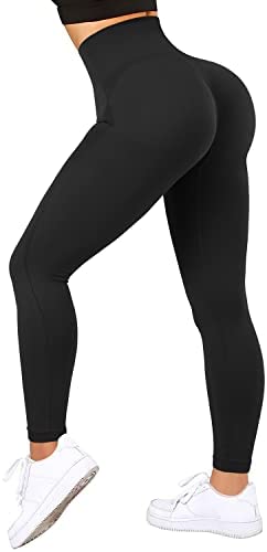 DOULAFASS Women Butt Lifting Leggings Seamless Scrunch Booty High Waisted Workout Yoga Pants