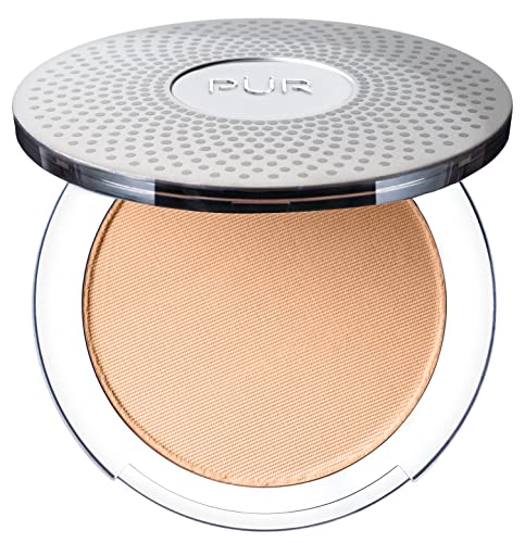 4-in-1 Pressed Mineral Makeup SPF 15 Powder Foundation with Concealer & Finishing Powder,