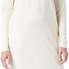 Amazon Essentials Women's Maternity V-Neck Relaxed Fit Sweatshirt Dress