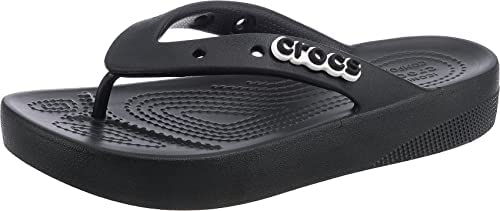 Crocs Women's Classic Flip Flops | Platform Shoes Wedge Sandal
