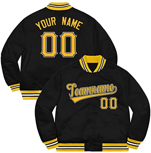 Custom Men Fashion Lightweight Baseball Jacket Personalized Embroidered Name and Number Sport Coats