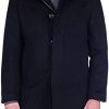 Enzo Men's Single Breasted Overcoat Luxury Wool/Cashmere Frank Top Coat - Colors