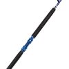 Fiblink 2-Piece Saltwater Offshore Heavy Bent/Straight Butt Trolling Rod Roller Rod Conventional Boat Fishing Pole with Roller Guides (30-50lb/50-80lb/80-120lb,5-Feet 6-Inch)