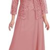 H.S.D Womens Lace Mother of The Bride Dress Formal Gowns with Jacket
