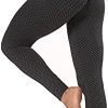 IMPERIUM STYLEZ TikTok Leggings for Women - Anti Cellulite High-Waist Tummy Control Butt Lifting Leggings (Black-M)