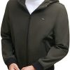 Levi's mens Hooded Water Resistant Softshell Bomber Jacket)