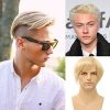 Lishy Men’s Toupee Soft Thin Skin 0.06mm PU 10x8inch Hair Replacement for Men's Hairpiece 100% European Human Hair Pieces for Man #613 Blonde Color