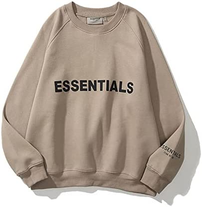 Mans Hoodies Fleece Print Graphic Essentials Sweatshirt Crewneck Long Sleeve Sportswear Pullovers Tops