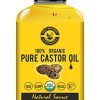 Organic Pure Castor Oil (10.15 fl oz / 300 ml) USDA Certified Cold-Pressed, 100% Pure, No GMO, NO Heat treatment, Hexane Free Castor Oil - Moisturizing & Healing, For Dry Skin,Hair Growth, Massage,Lash Growth