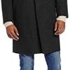 Private Label Men's Single Breasted Three Quater Length 100% Wool Topcoat