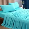 SONORO KATE 1000 Thread Count Bed Sheet Set 100% Egyptian Cotton Queen Size Sheet,Very Smooth Soft & Silky Sateen Weave Sheets,Luxury Hotel Fits Mattress Up to 18 inches Deep Pocket (Queen, Seafoam)