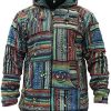 Shopoholic Fashion Mens Outstitched Patchwork Hippie Jacket