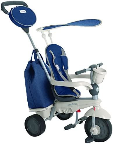 SmarTrike 195 0700 – Voyage 4-in-1 Tricycle for Children from 10 Months, Blue