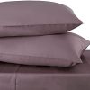 TRIDENT Queen Sheets Set 100% Egyptian Cotton Bed Sheets 4-Piece Set Bedding Sheets and Pillowcases -Eco Friendly-Superior Softness-16.5 Inch Deep Pocket-Sateen Queen Size Sheets-Fig