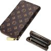 UNITQ Luxury Zipper Around Wallet RFID Blocking Phone Clutch Card Case Money Organizer PU Leather Purse Wristlet