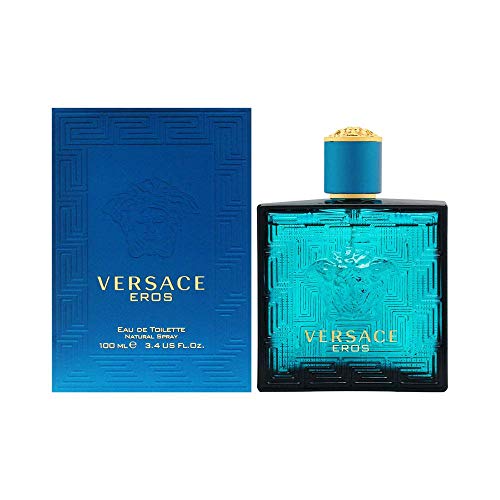 Versace Eros by Versace for Men Eau De Toilette Spray, 3.4 Ounce