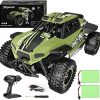 x-spasso Remote Control Car, Toy Grade 1:14 Scale Off Road RC Car, 2WD High Speed 22 KM/H RC Monster Vehicle Truck with 2 Rechargeable Batteries, Electric Toy Car Gift for Kids & Boys