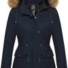 Wantdo Women's Winter Thicken Puffer Coat Warm Fleece Lined Parka Jacket with Fur Hood