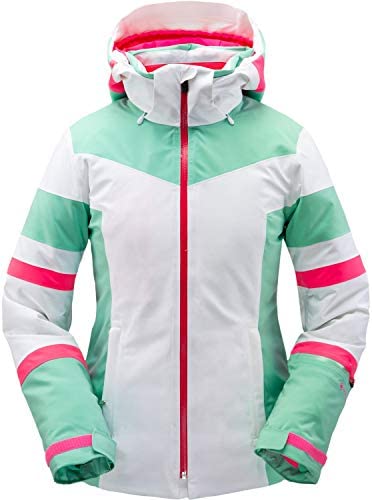 Spyder Women’s Captivate Gore-Tex Ski Jacket – Ladies Full-Zip Hooded Winter Coat