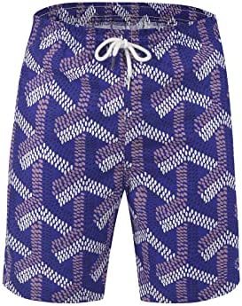 Hin kayoon Men Swimming Trunks Quick Dry Printed Swim Trunks for Men Summer Men's Swimwear with Pockets