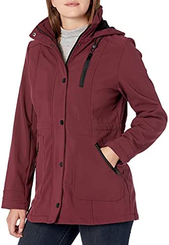 Big Chill Women's Anorak Jacket with Hood and Wing Collar