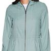 Avalanche Women's Everyday Lightweight Hooded Anorak Jacket With Zipper Pockets