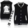 BIUTEY Shigaraki Tomura Letterman Jackets Cosplay Anime Baseball Jacket Hero Academia Sweatshirt Coat Men's Varsity Jackets