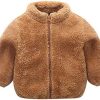 Baby Girls Boys Winter Fleece Coat Toddler Kids Faux Fur Jacket Warm Hooded Outwear Cardigan with Ears Fall Winter Outfits