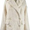 Free People Solid Kate Faux Fur Coat Ivory SM (Women's 4-6)