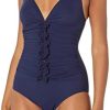 Profile by Gottex Women's Standard Hula Dance D Cup One Piece
